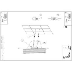 Kinkiet KARBON 30 czarny