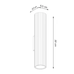 Kinkiet KARBON 30 ochra czerwona