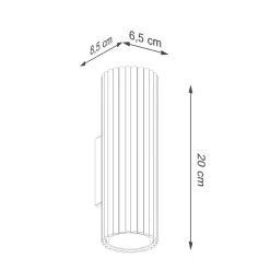 Kinkiet KARBON 20 złoty
