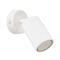 Kinkiet KARBON biały z włącznikiem