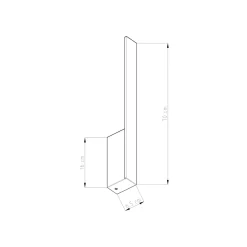 Kinkiet LAHTI M biały LED 4000K