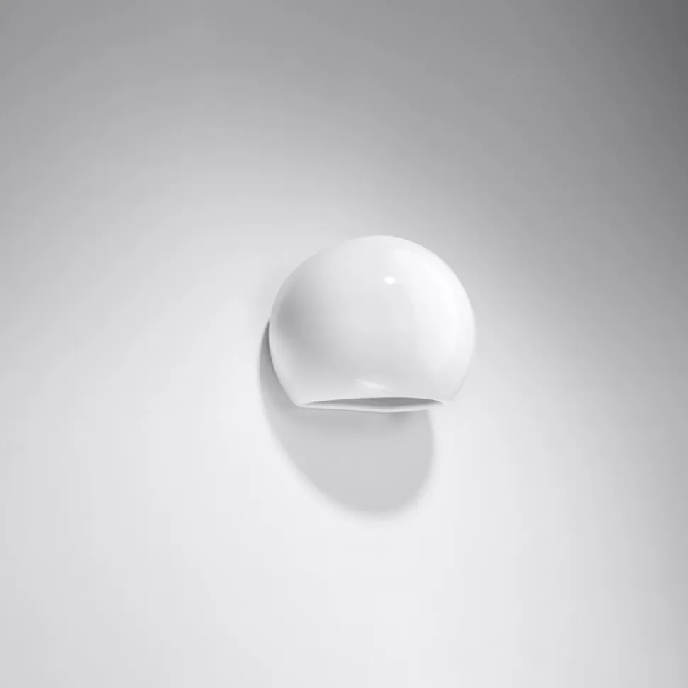 Kinkiet lakierowany GLOBE biały połysk