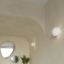 Kinkiet lakierowany GLOBE biały połysk