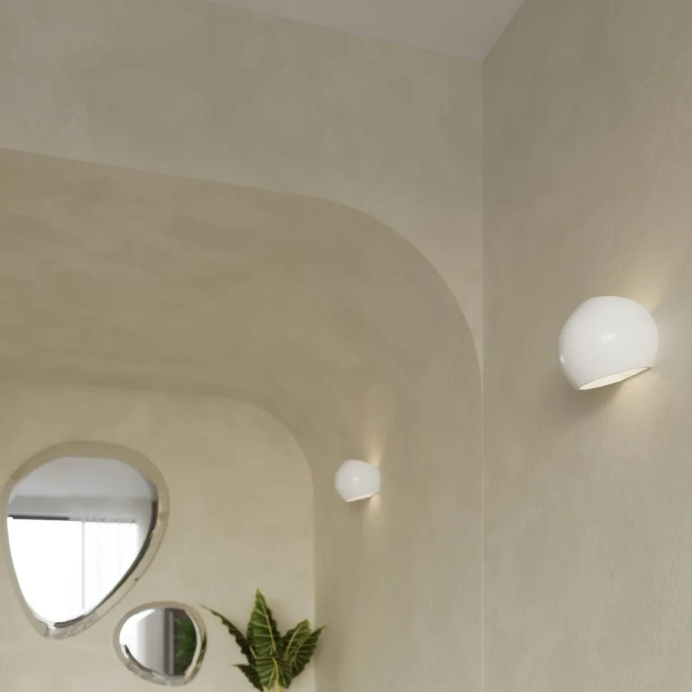 Kinkiet lakierowany GLOBE biały połysk