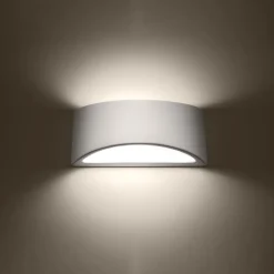 Kinkiet lakierowany VIXEN biały połysk