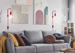 Kinkiet Laren czerwony