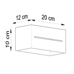 Kinkiet LOBO MAXI czarny