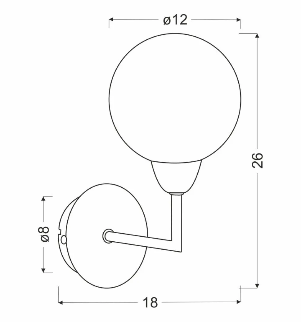 Kinkiet Logos lampa satyna 1x25W G9 klosz biały