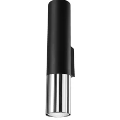 Kinkiet LOOPEZ czarny/chrom