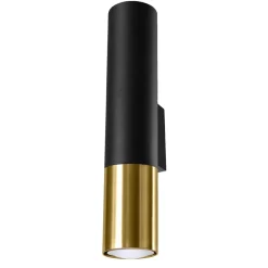 Kinkiet LOOPEZ czarny/złoty