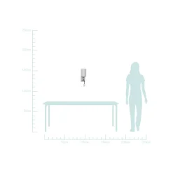 Kinkiet Magnum 3 lampa prostokątny 1x40W  E27+3W LED abażur okrągły biały