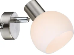 Kinkiet Mauro 1x4W E14 LED rgb satyna  nikiel z pilotem