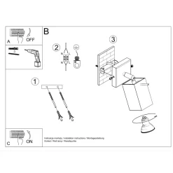 Kinkiet MERIDA czarny