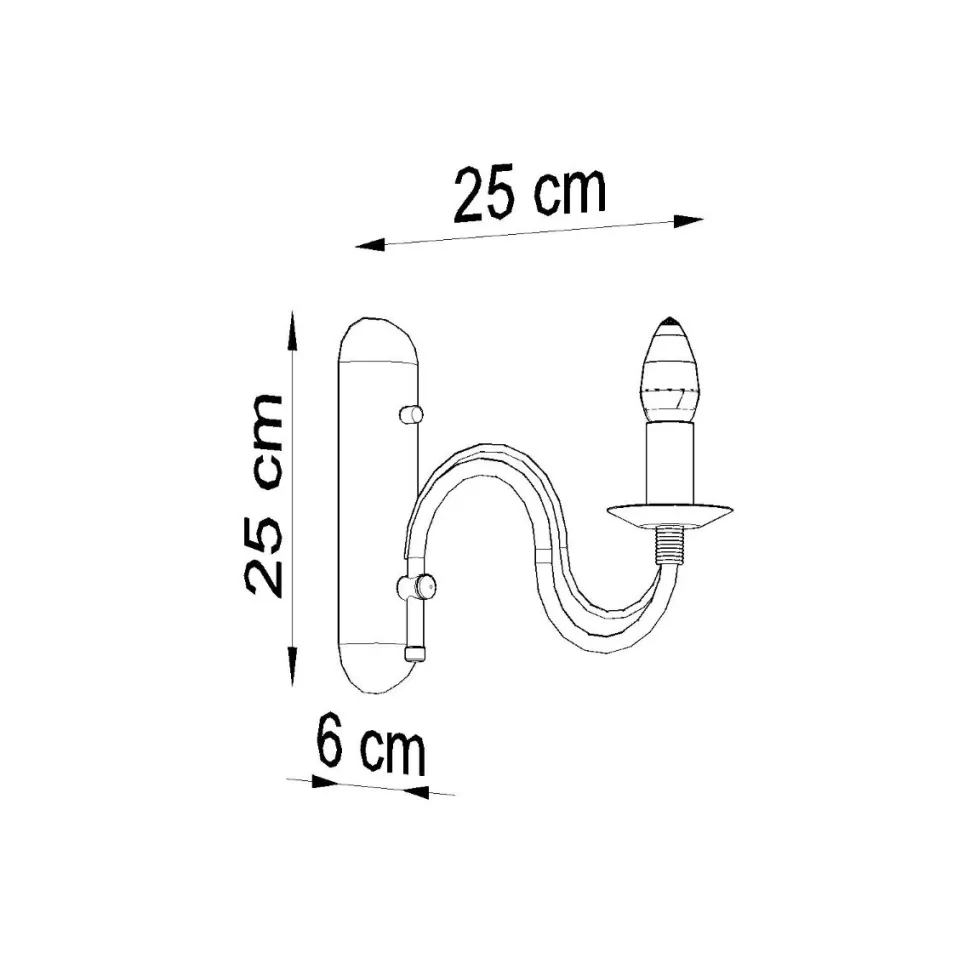 Kinkiet MINERWA czarny