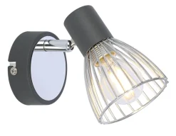 Kinkiet Modo 1x40W E14 czarny+chrom