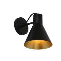 Kinkiet More 1x40W E27 czarny matowy