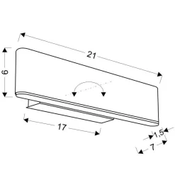 Kinkiet Nicoletta 1 lampa 4W LED 4000K  brązowy