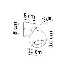 Kinkiet OCULARE biały
