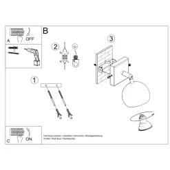 Kinkiet OCULARE biały