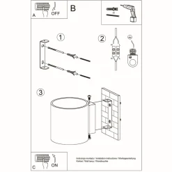 Kinkiet ORBIS 1 biały