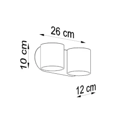 Kinkiet ORBIS 2 biały