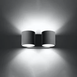 Kinkiet ORBIS 2 szary