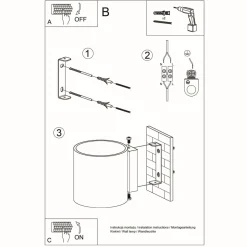 Kinkiet ORBIS naturalne drewno