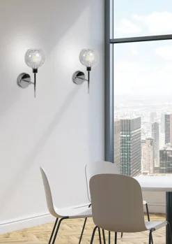 Kinkiet Ozzo 1x40W E14 chrom klosz  bezbarwny