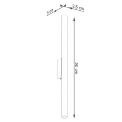 Kinkiet PASTELO 2 czarny