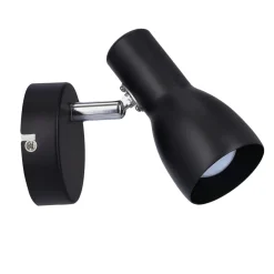 Kinkiet Picardo 1x40W E14 czarny matowy