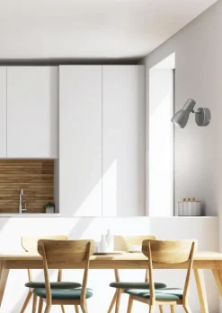 Kinkiet Picardo 1x40W E14 szaro srebrny