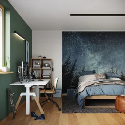 Kinkiet PINNE 200 czarny 4000K