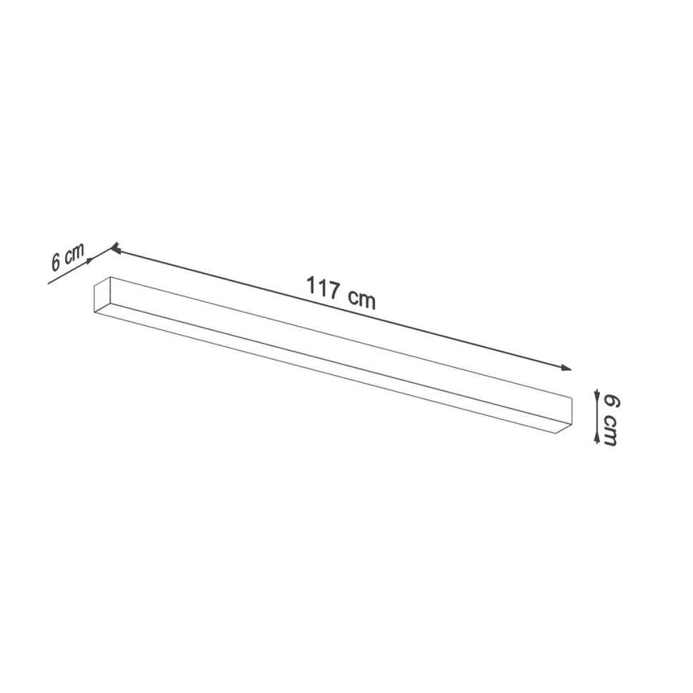 Kinkiet PINNE 117 szary 3000K