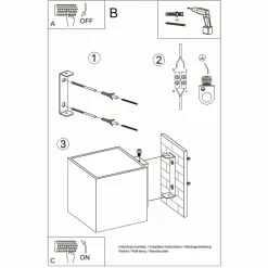 Kinkiet QUAD 1 biały