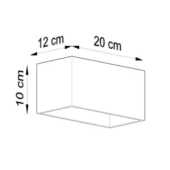 Kinkiet QUAD MAXI szary