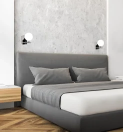 Kinkiet Raisa lampa chromowy 1x40W G9  klosz biały