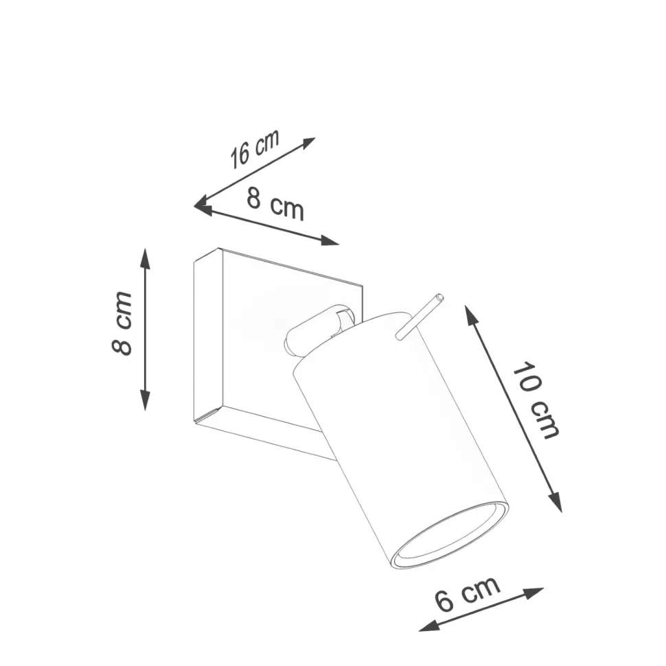 Kinkiet RING beżowy