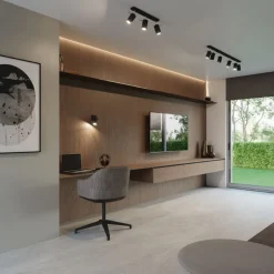 Kinkiet RING czarny z włącznikiem