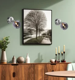 Kinkiet Rodia lampa satynowy 1x40W G9  klosz grafitowy