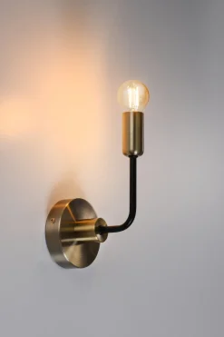 Kinkiet Saga lampa patyna+matowy czarny 1x40W E14