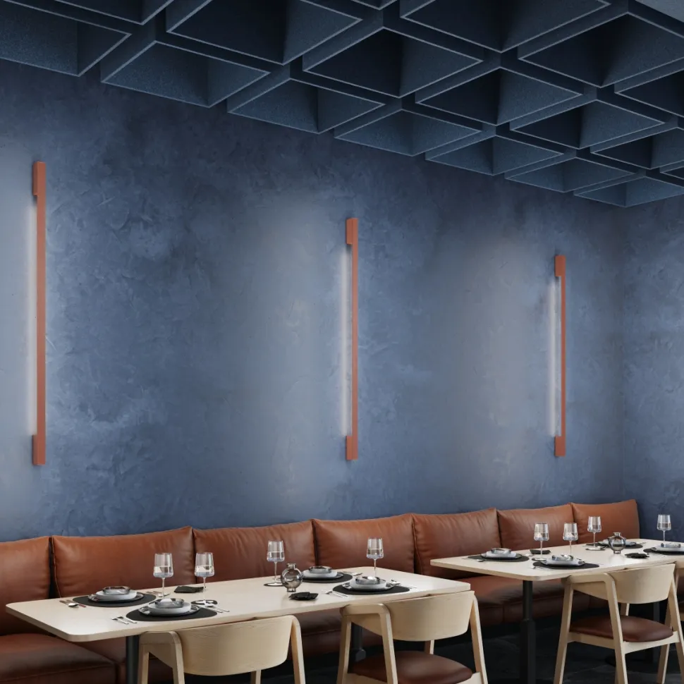 Kinkiet SAPPO 120 ochra czerwona LED 4000K