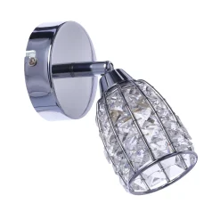 Kinkiet Shiba lampa chromowy 1x15W G9  klosz bezbarwny