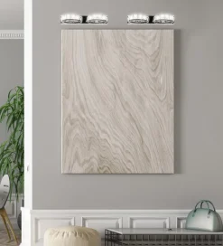 Kinkiet Shipi 2x3W LED kryształki stal nierdzewna