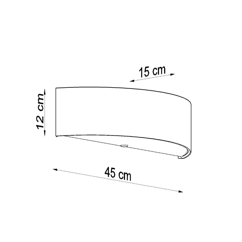 Kinkiet SKALA czarny