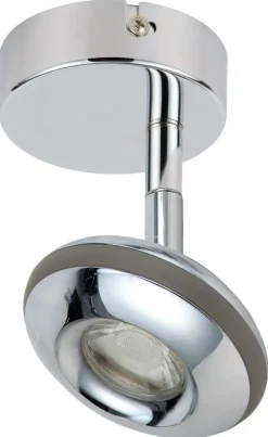 Kinkiet Skipper 1x6W LED cob główka okrągła 1e z przegubem kd system chrom