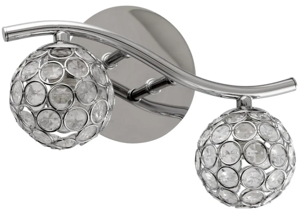 Kinkiet Starlet 2x40W G9 chrom/transparent