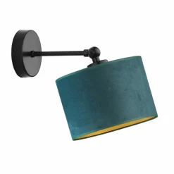 Kinkiet TETE GOLD czarny, zieleń butelkowa