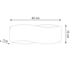 Kinkiet TILA 40 czarny