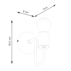 Kinkiet TIMBO czarny