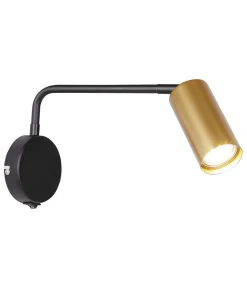 Kinkiet Tina lampa czarno złoty 1x15W  GU10